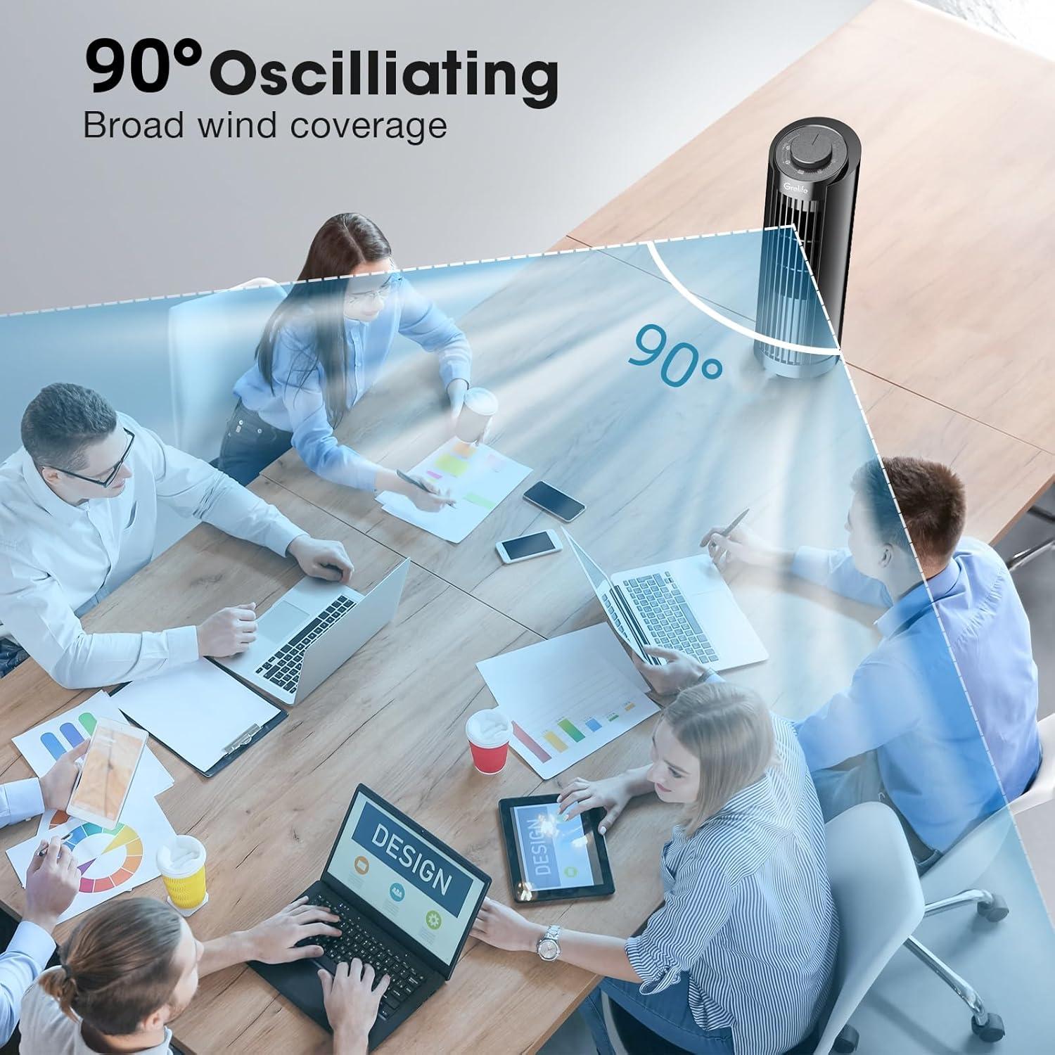 Ventilador Torre Grelife TF2007E1 35.56 cm Control Remoto