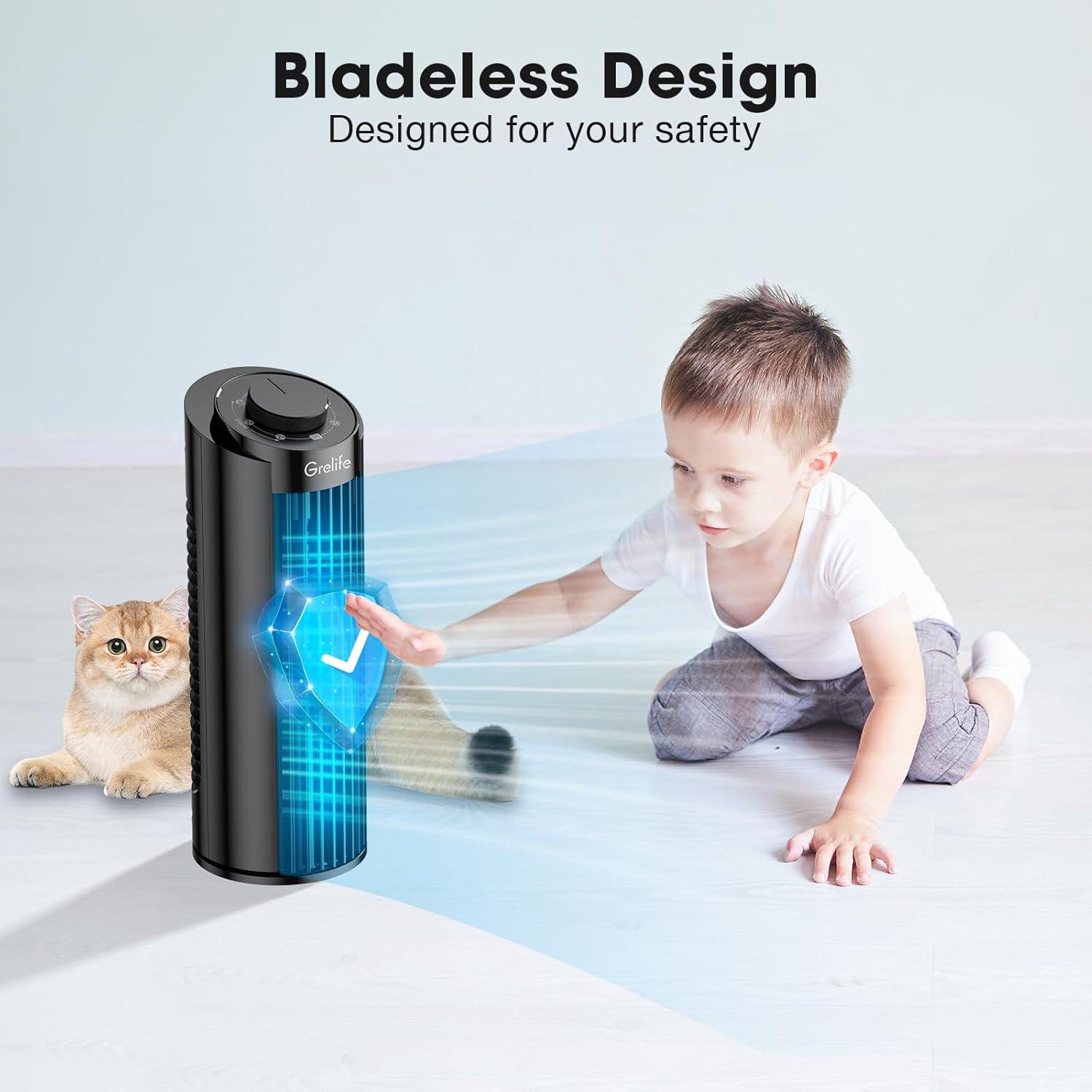 Ventilador Torre Grelife TF2007E1 35.56 cm Control Remoto