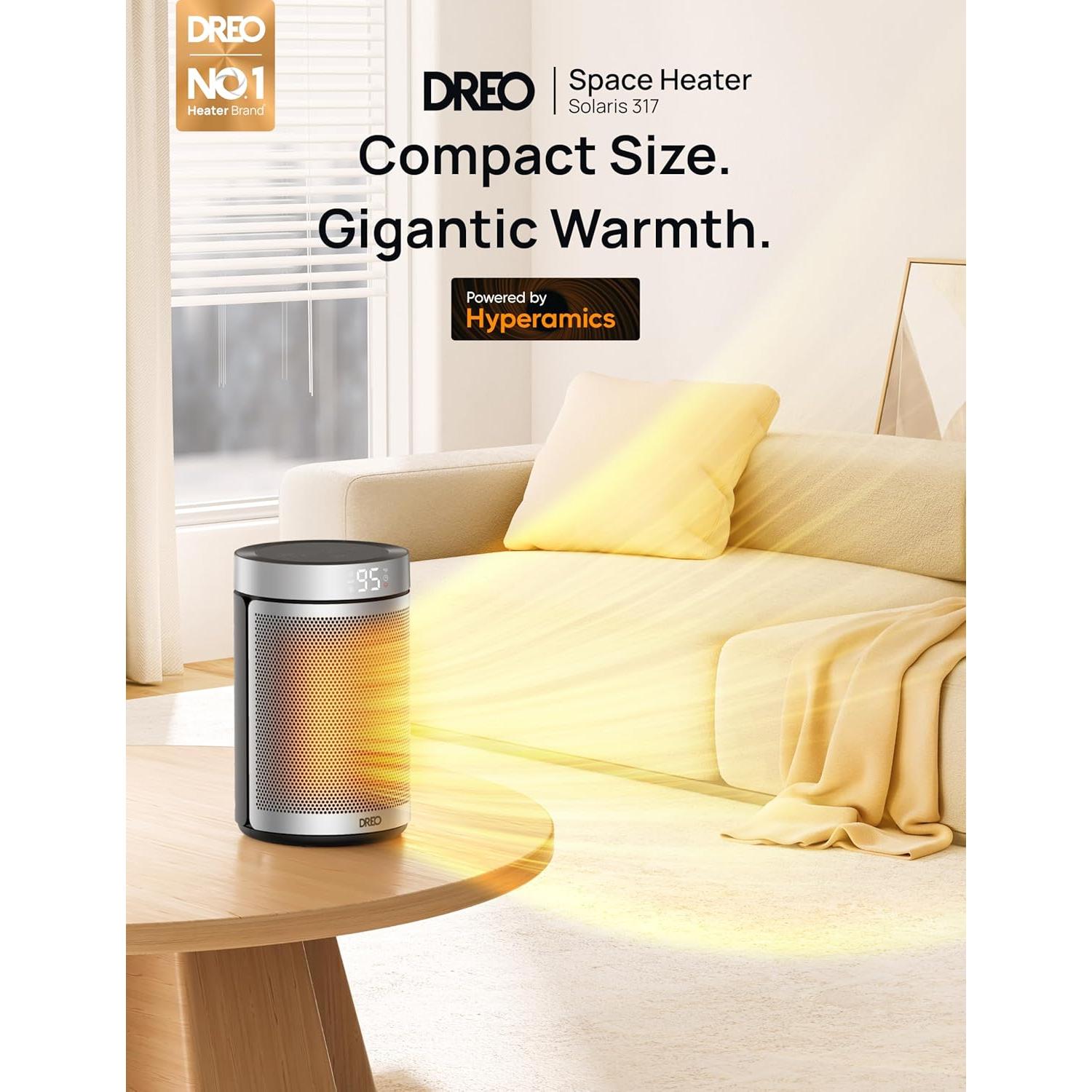 Calefactor Eléctrico Dreo DR-HSH006 1500W PTC Plata