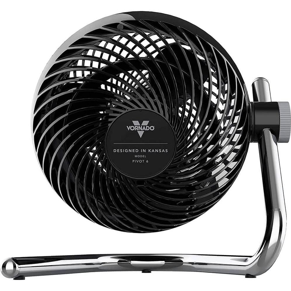 Ventilador Circulador de Aire Vornado Pivot6 Negro 4 Velocidades