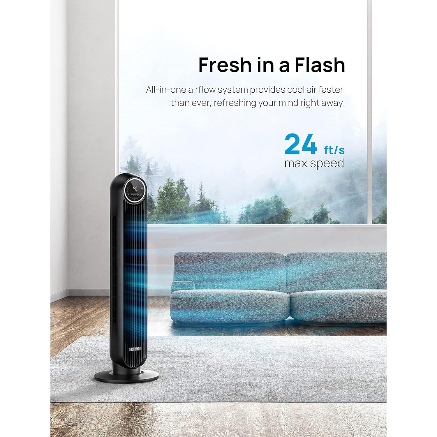 Ventilador de Pedestal Dreo DR-HTF007 con Control Remoto 8 Velocidades