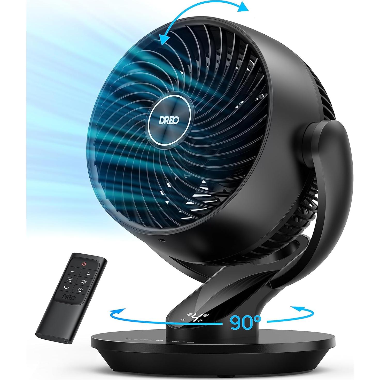 Ventilador de Pedestal Dreo 109 cm con Control Remoto y Oscilación