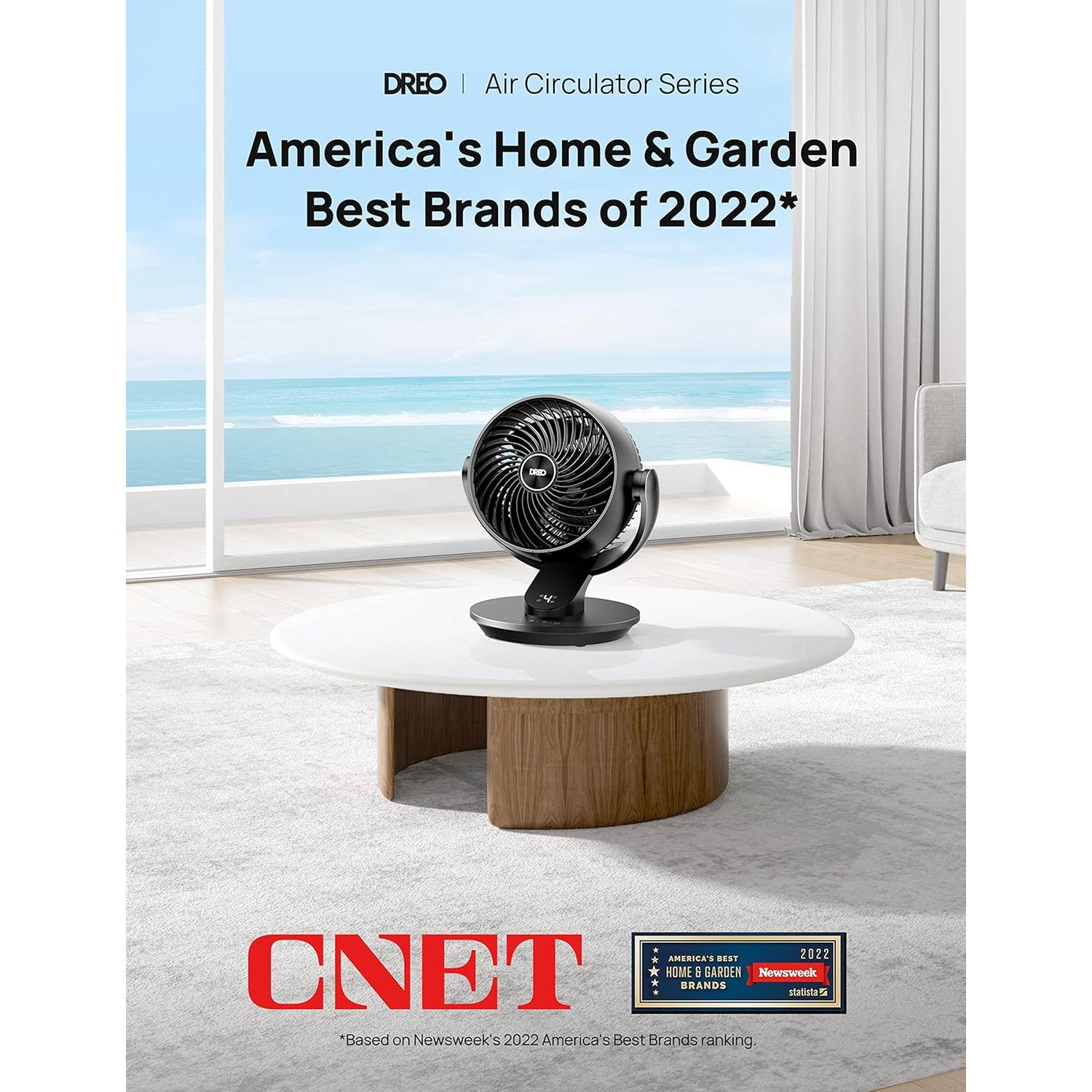 Ventilador de Pedestal Dreo 109 cm con Control Remoto y Oscilación