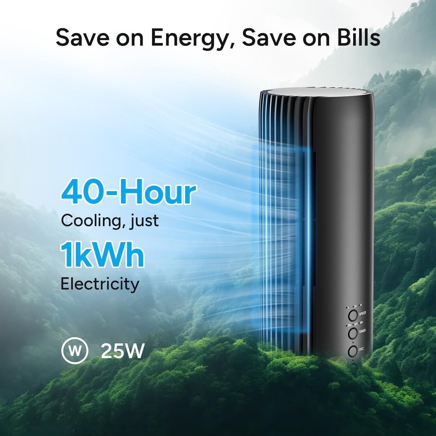 Ventilador de Mesa DR.PREPARE 25W 12.7" Silencioso con Control Remoto