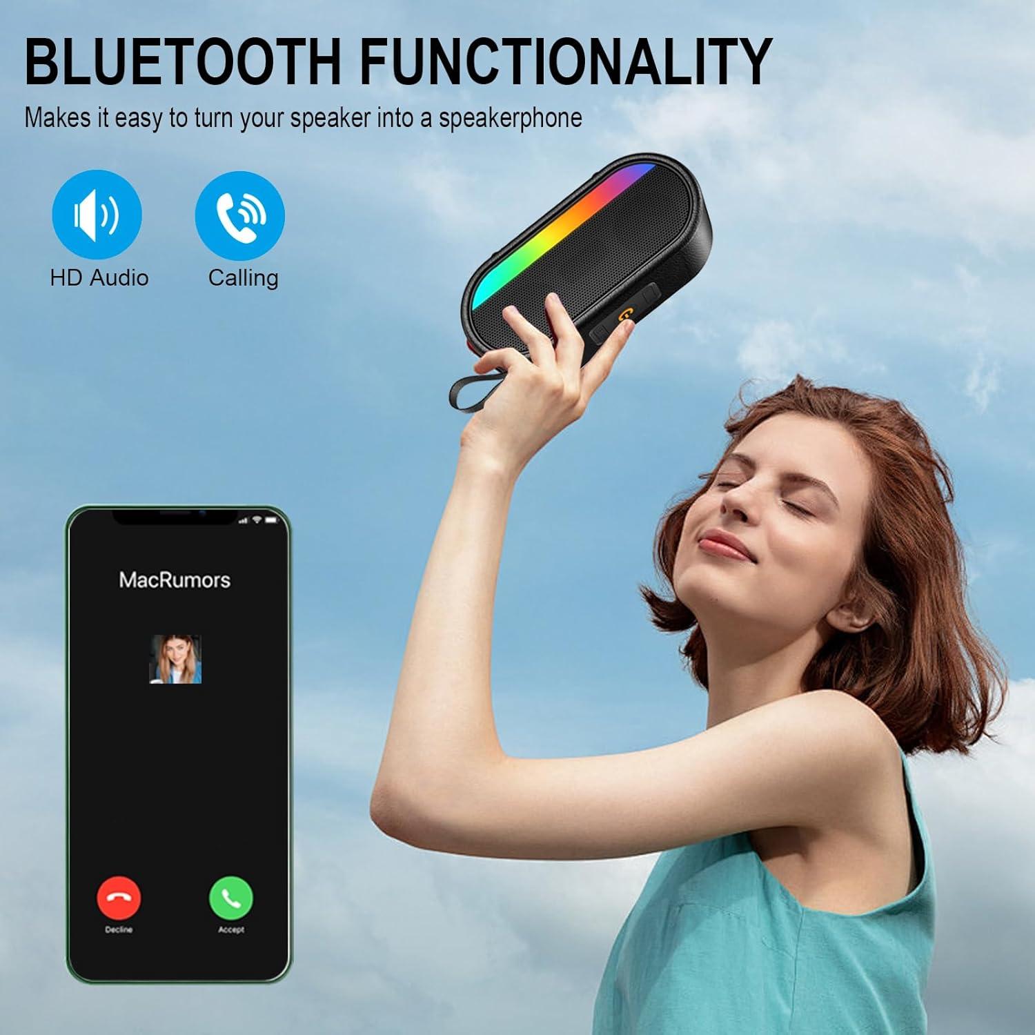Altavoz Bluetooth Dyurwa A9 24W Impermeable IPX6 10H