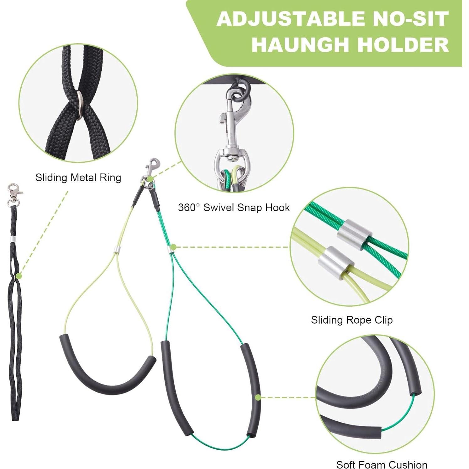 Brazo de Aseo para Perros ZPVP Ajustable 45.72-88.9 cm