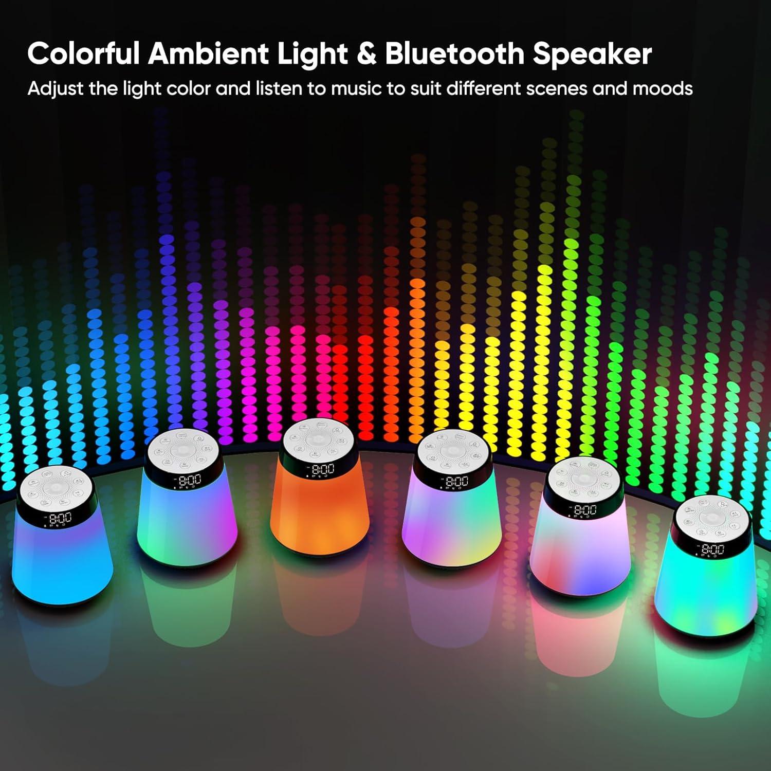 Despertador de Amanecer AGQQ con Luz y Ruido Blanco - 21 Sonidos