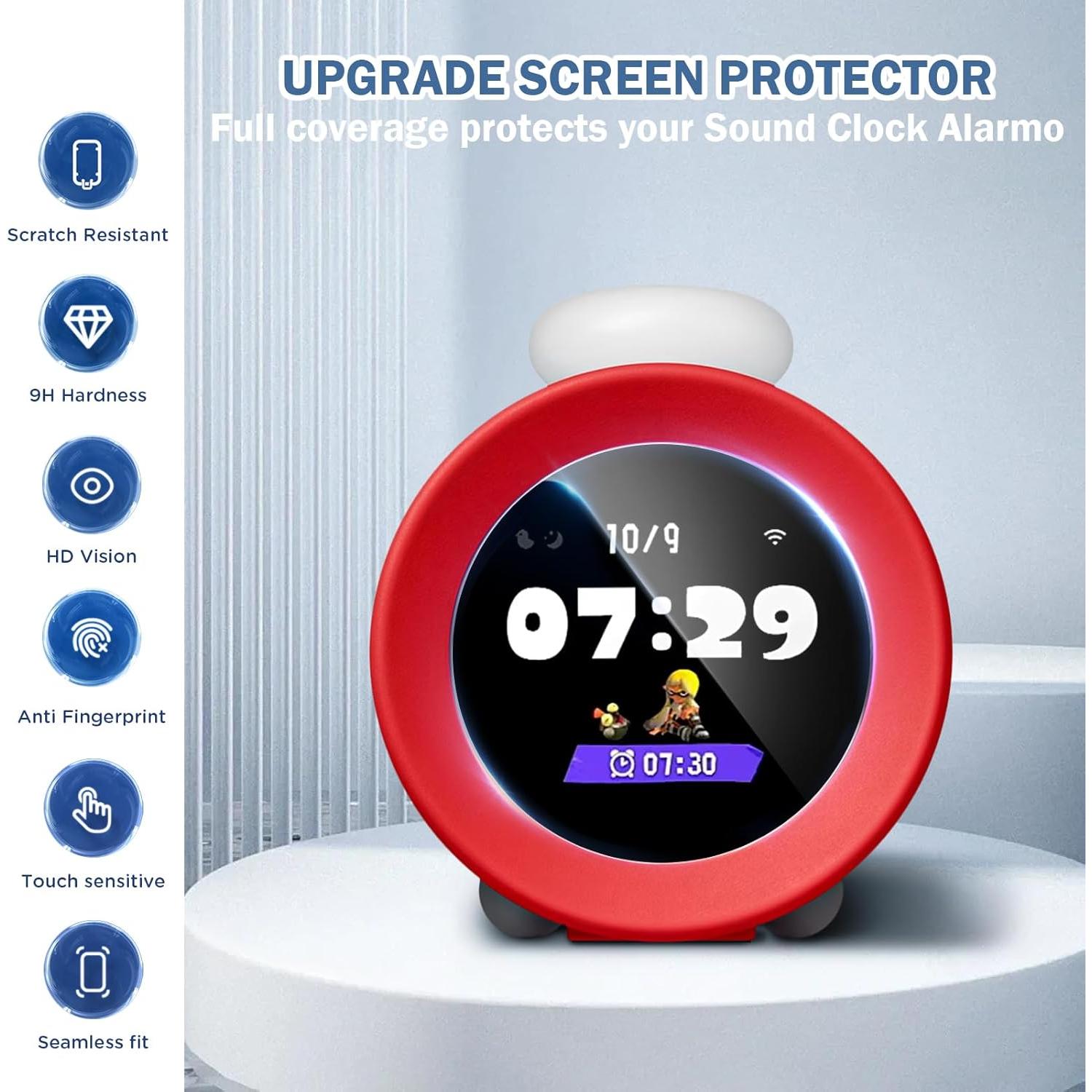 Protector de Pantalla HD DLseego para Reloj Alarmo - 2 Paquetes