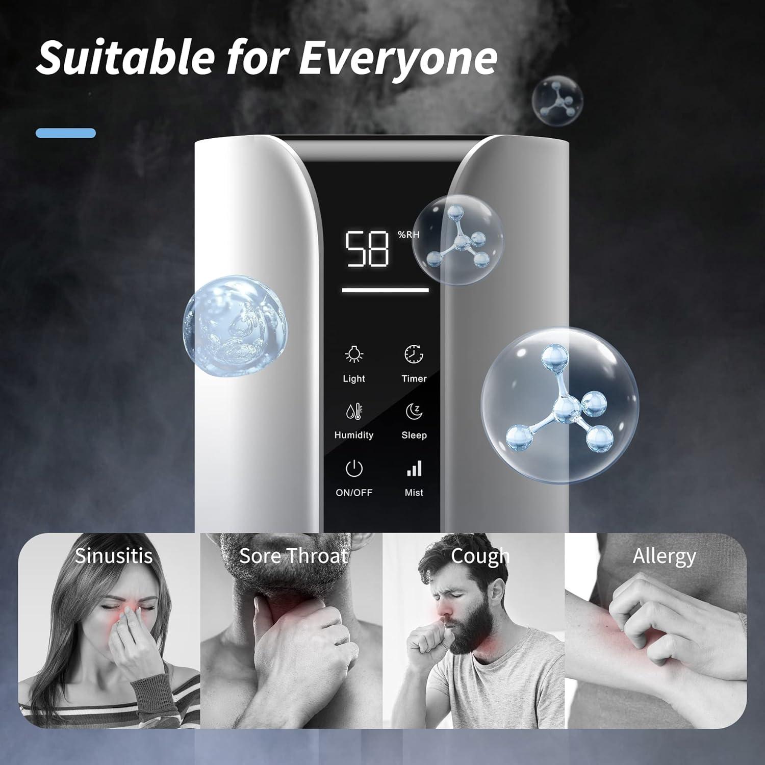 Humidificador Sejoy 9L Ultrasonido Blanco con Control Remoto