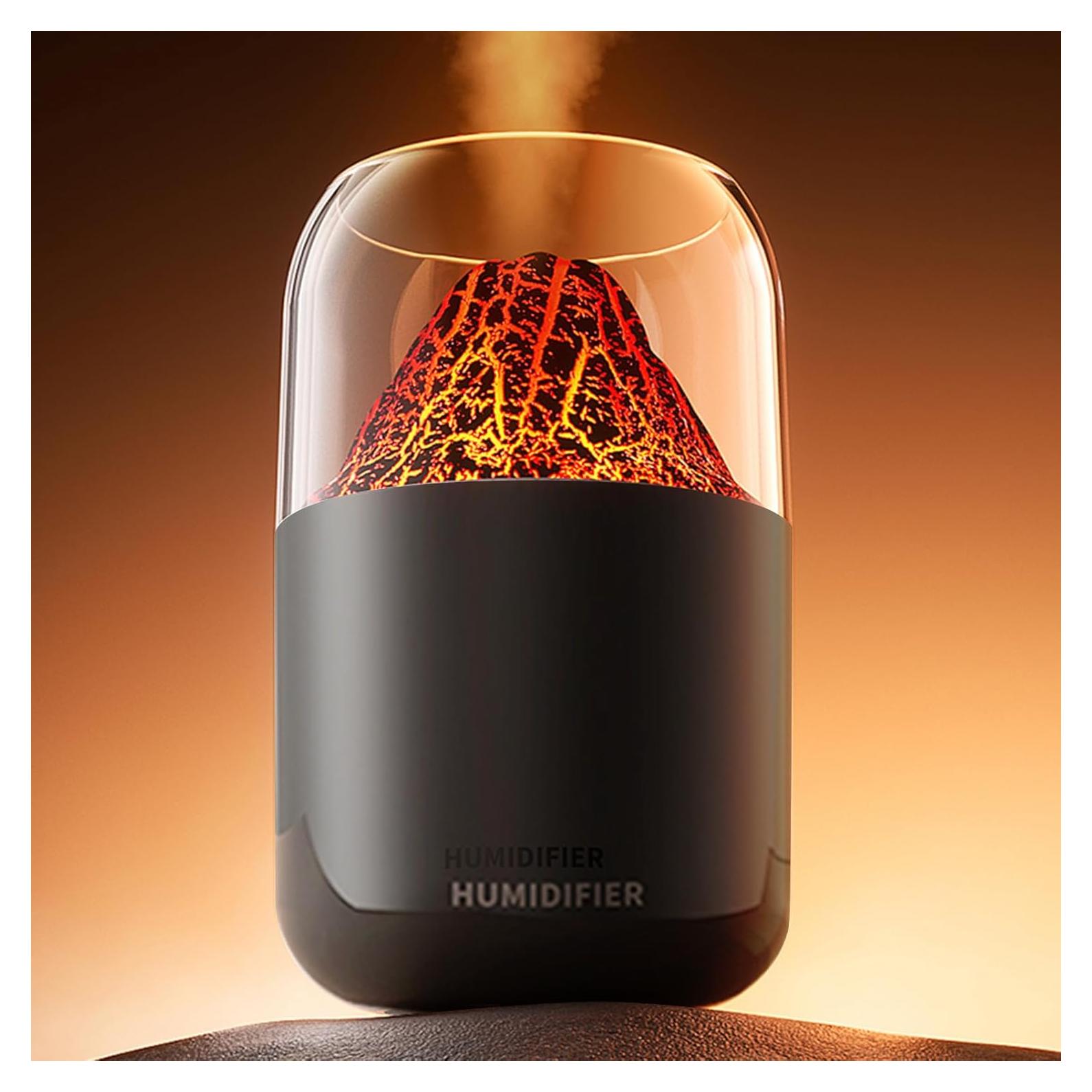 Humidificador Mini Volcán DIKTOYOU 300ml USB Portátil Rosa