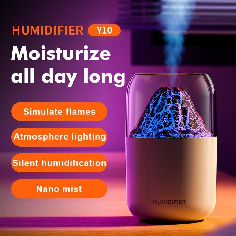 Humidificador Mini Volcán DIKTOYOU 300ml USB Portátil Rosa