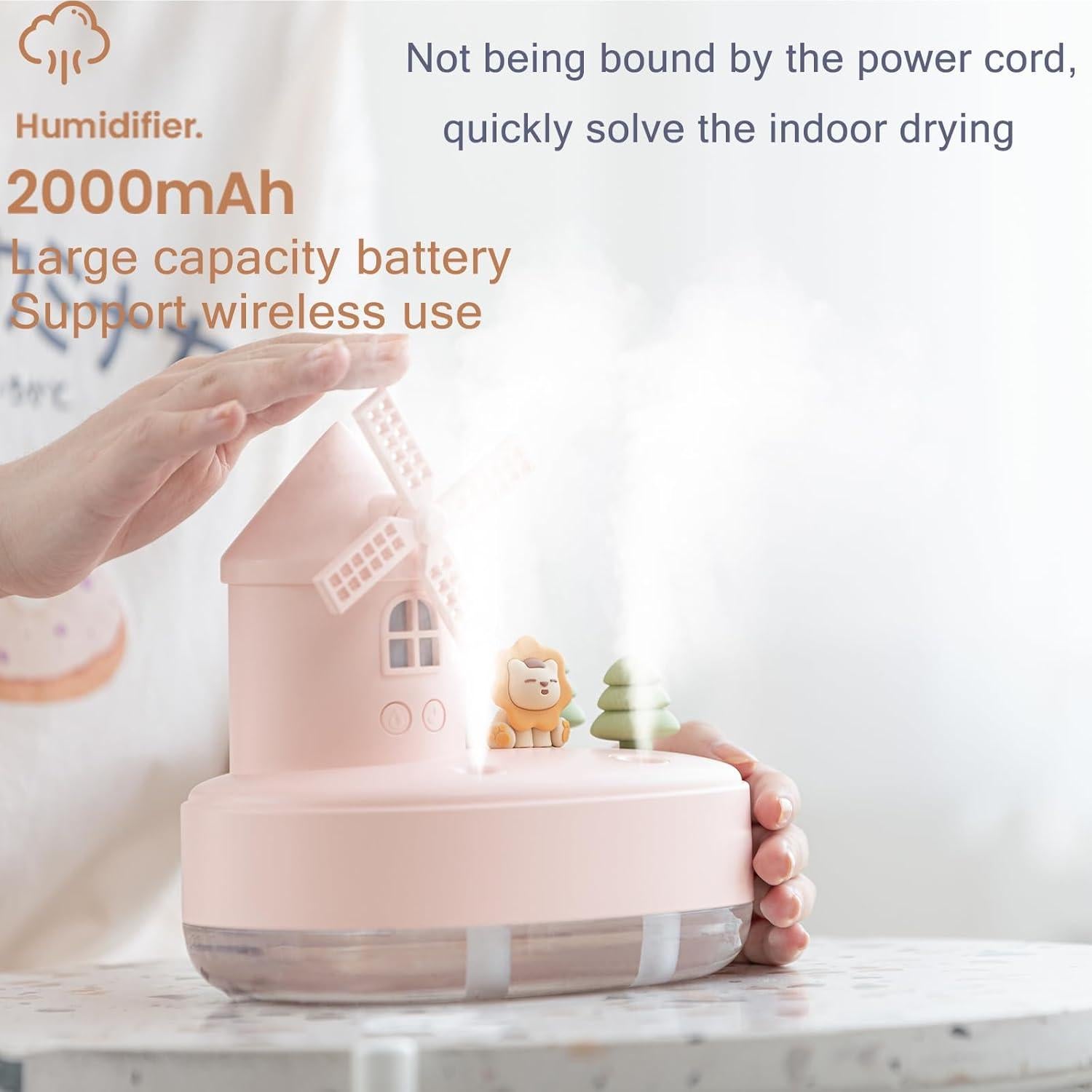 Humidificador ultrasónico FULIYING H-007 con música y luz