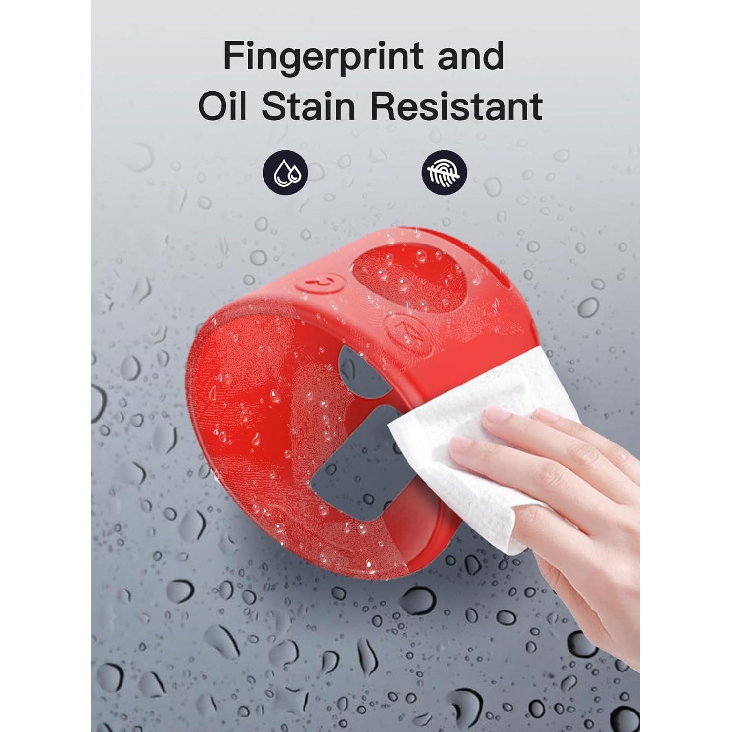 Funda de Silicona Suave YANMONGI para Nintendo Sound Clock Alarmo - Rojo