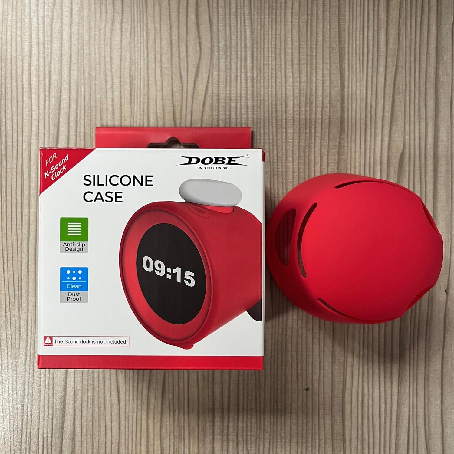 Funda de Silicona Suave YANMONGI para Nintendo Sound Clock Alarmo - Rojo