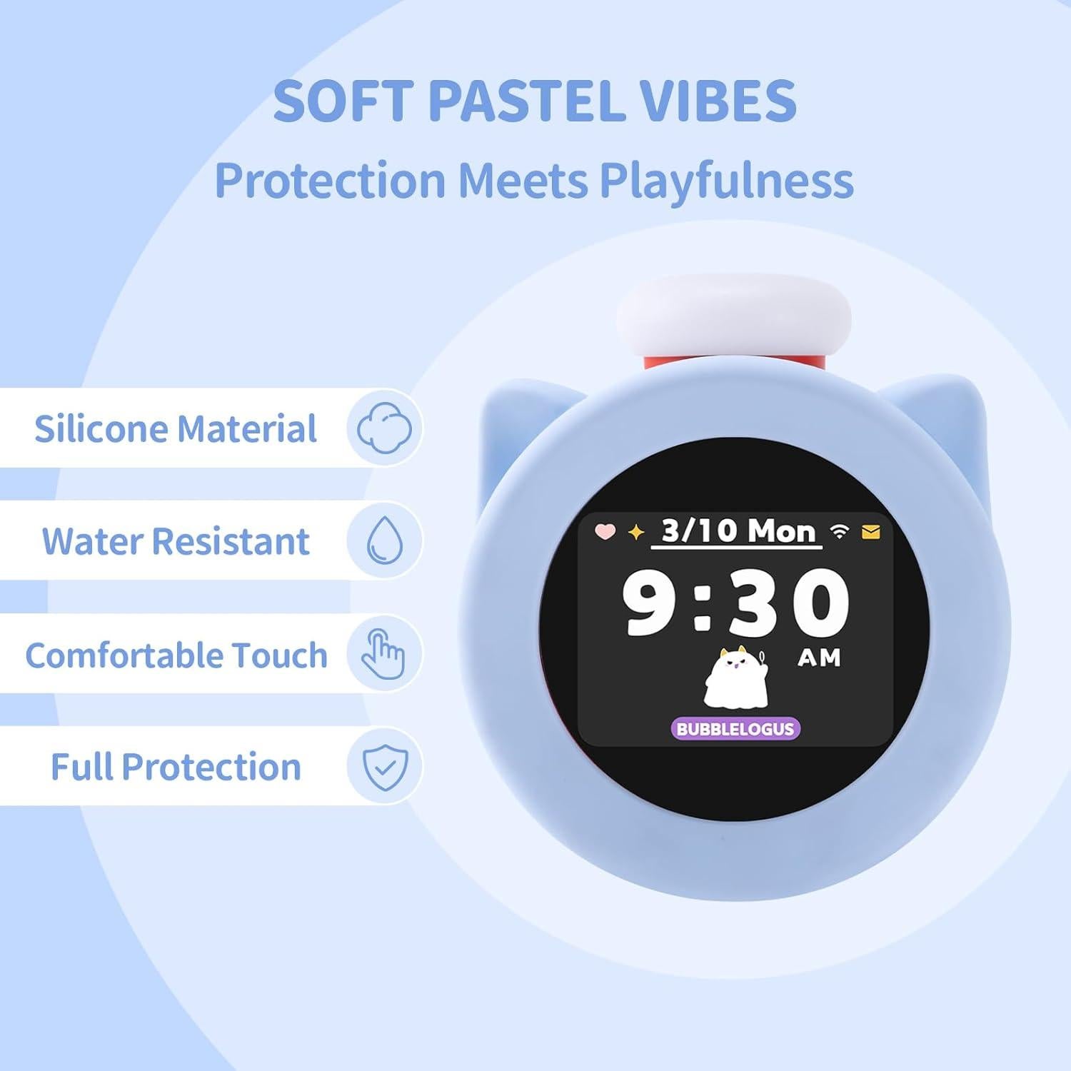 Funda de Silicona BUBBLELOGUS para Reloj Alarmo Azul