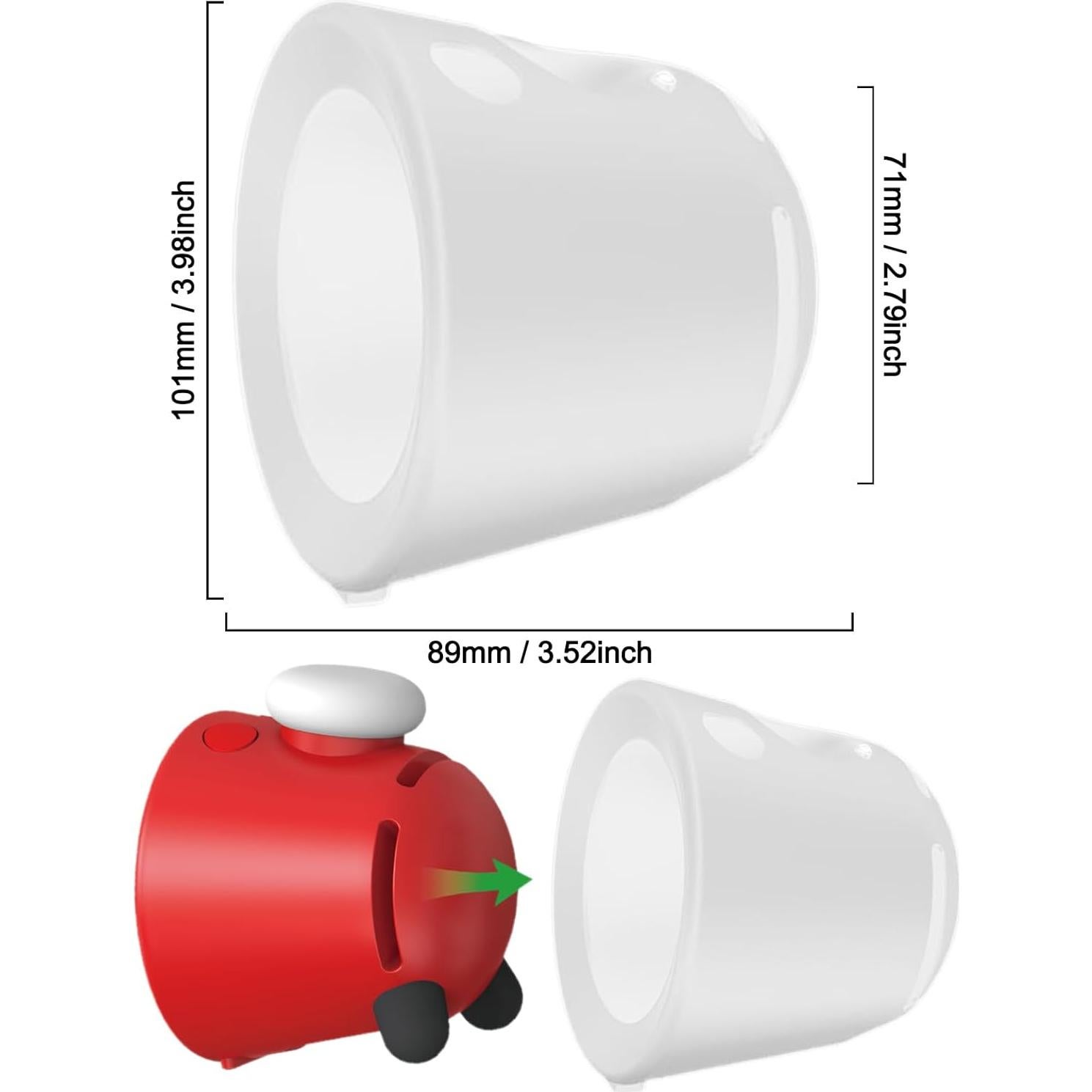 Paquete 3 Accesorios Nintendo Sound Clock Alarmo - Funda Verde Fluorescente y 2 Protectores HD
