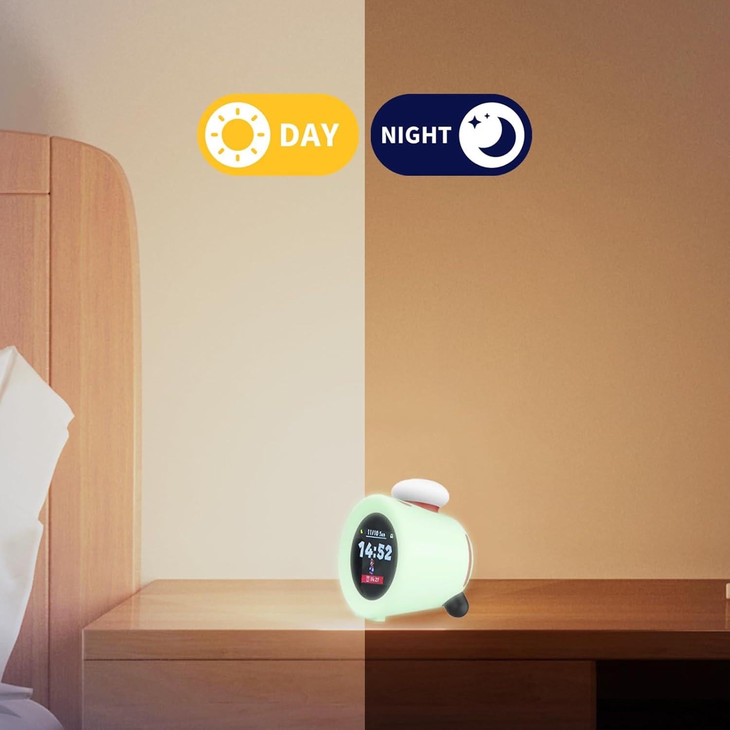 Paquete 3 Accesorios Nintendo Sound Clock Alarmo - Funda Verde Fluorescente y 2 Protectores HD