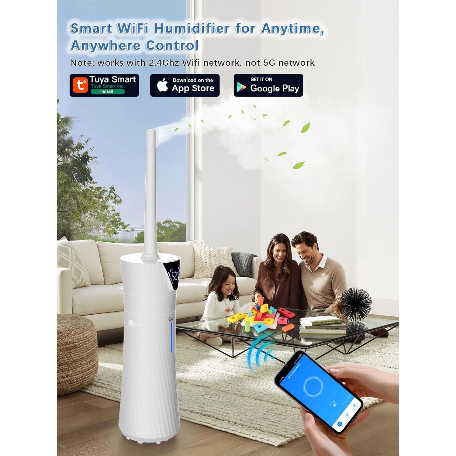 Humidificador MONISEN 17L para Habitaciones Grandes 185.8 m²