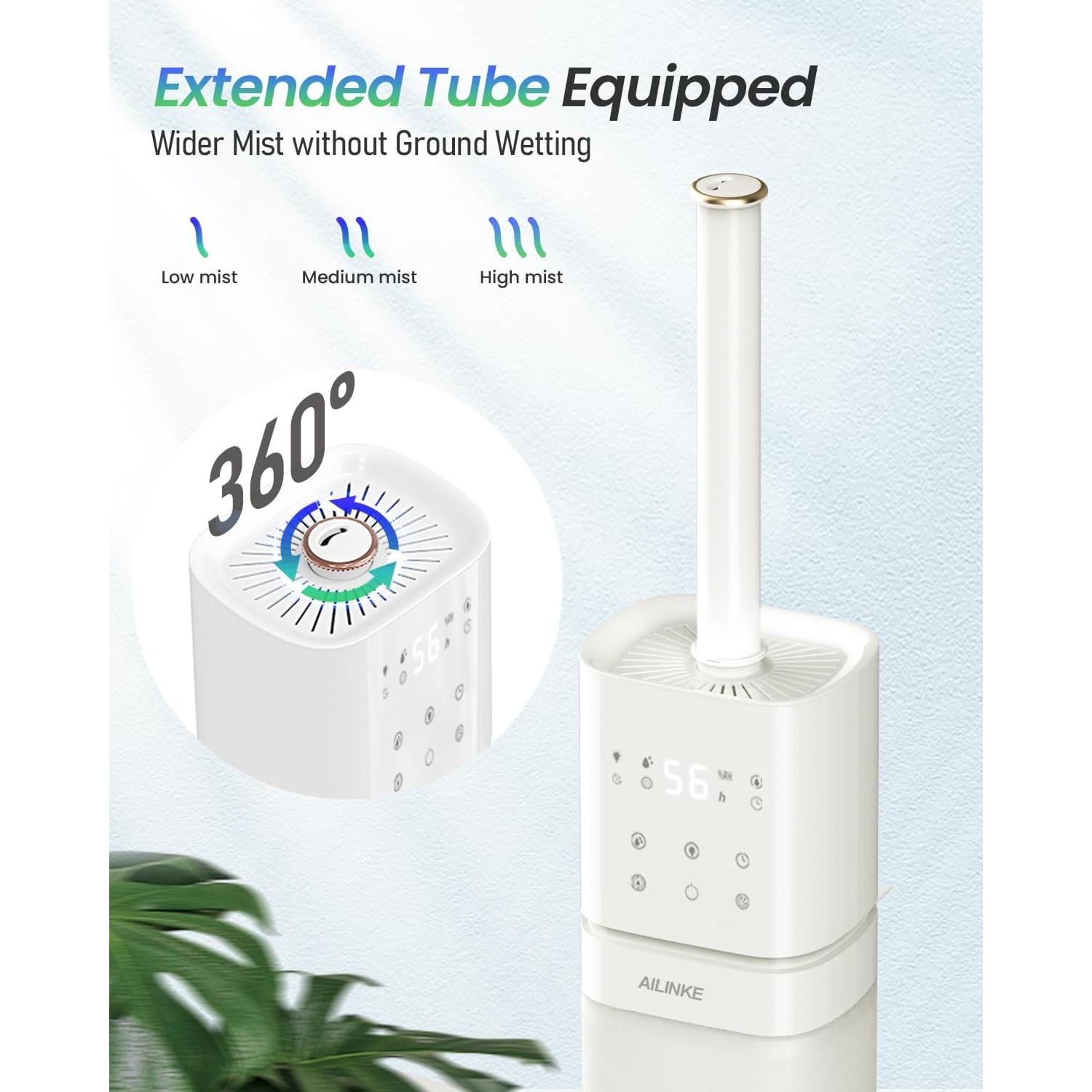 Humidificador Inteligente AILINKE 8L Ultrasonido Control App