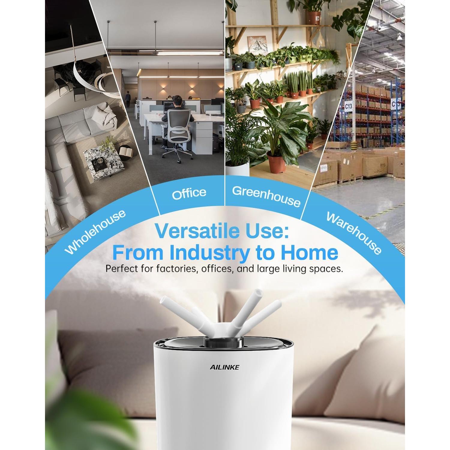 Humidificador ultrasónico AILINKE 16L para habitación grande