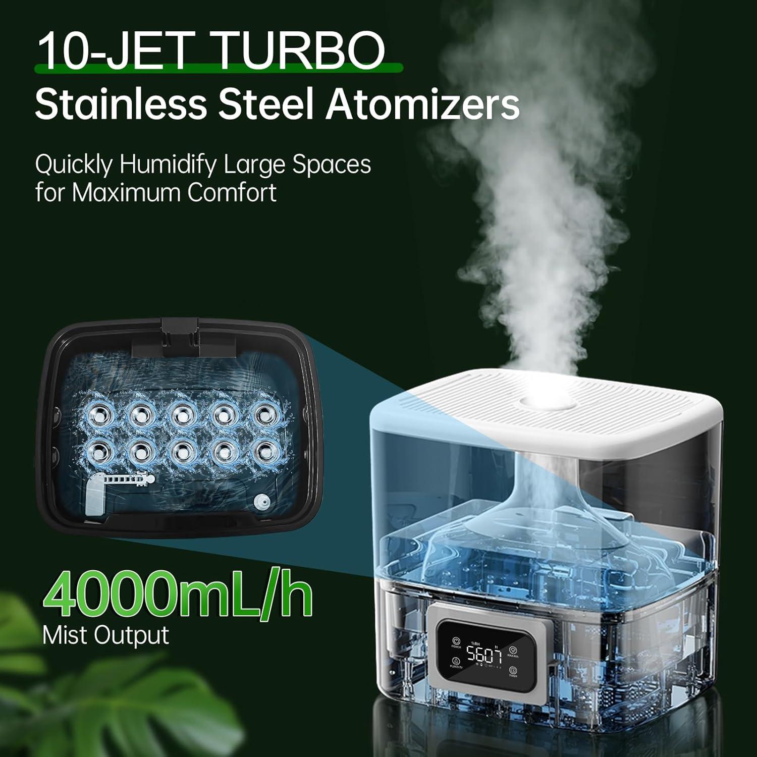 Humidificador YOKEKON 30L para Habitaciones Grandes 5000m²