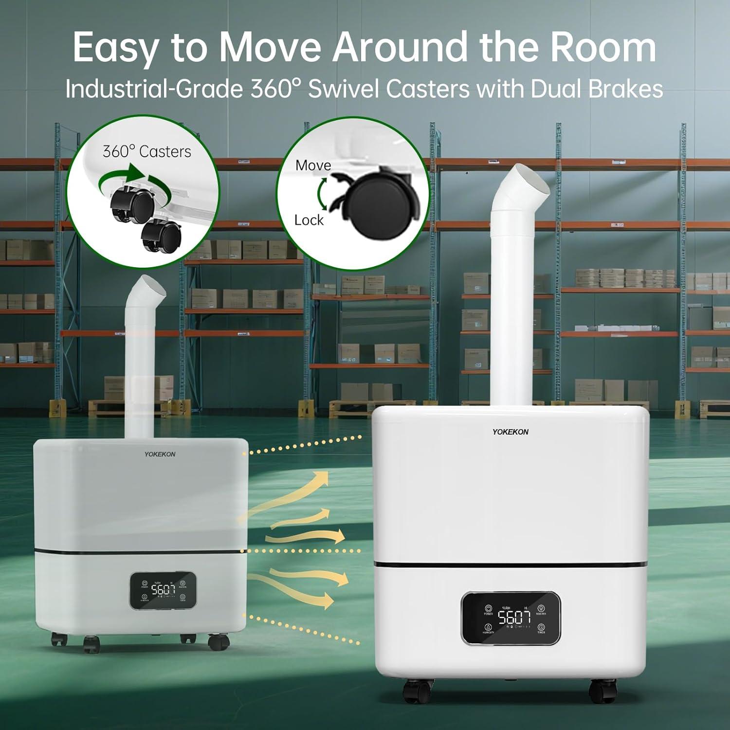 Humidificador YOKEKON 30L para Habitaciones Grandes 5000m²