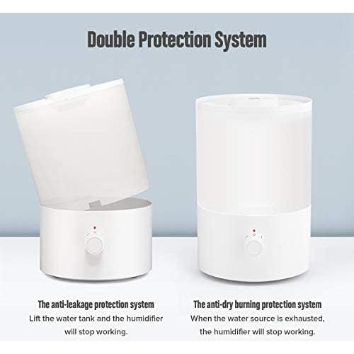 Humidificador ultrasónico MegaWise 3.5L con luz nocturna