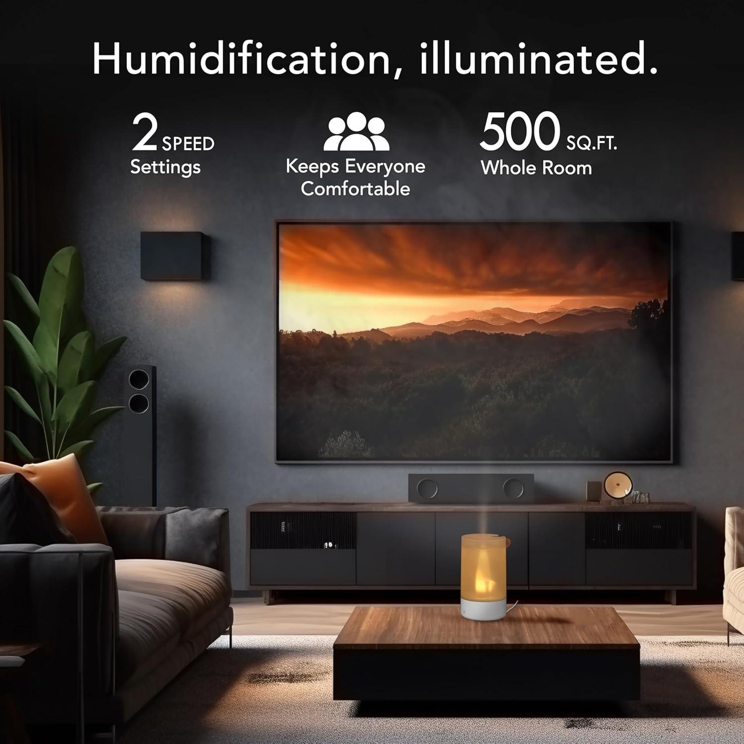 Humidificador Ultrasónico Vornado Votiv 7, 2.08L, Blanco