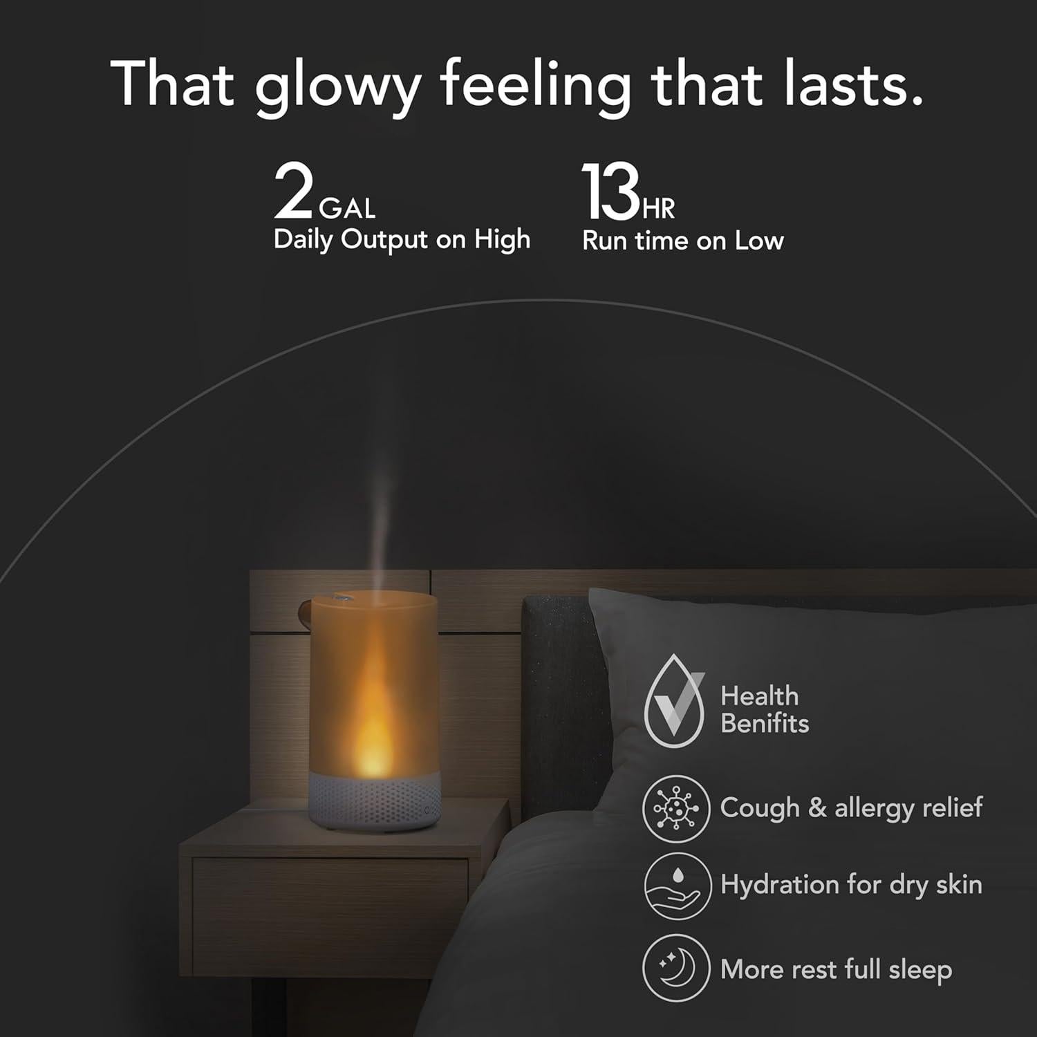 Humidificador Ultrasónico Vornado Votiv 7, 2.08L, Blanco