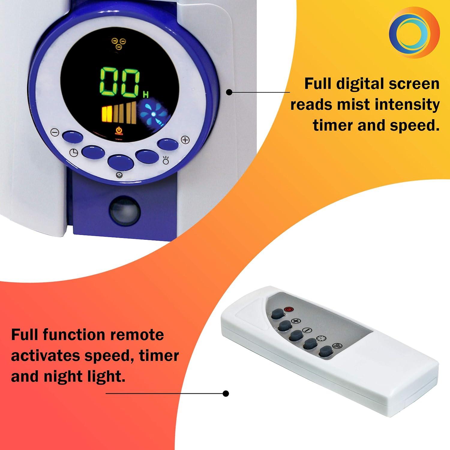 Humidificador Ultrasonico Comfort Zone CZHD81 Blanco 1.58kg