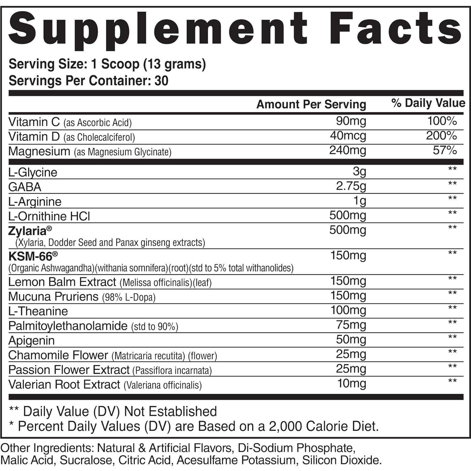 Steel Supplements Rested-AF Polvo para Sueño Profundo 30 Porciones