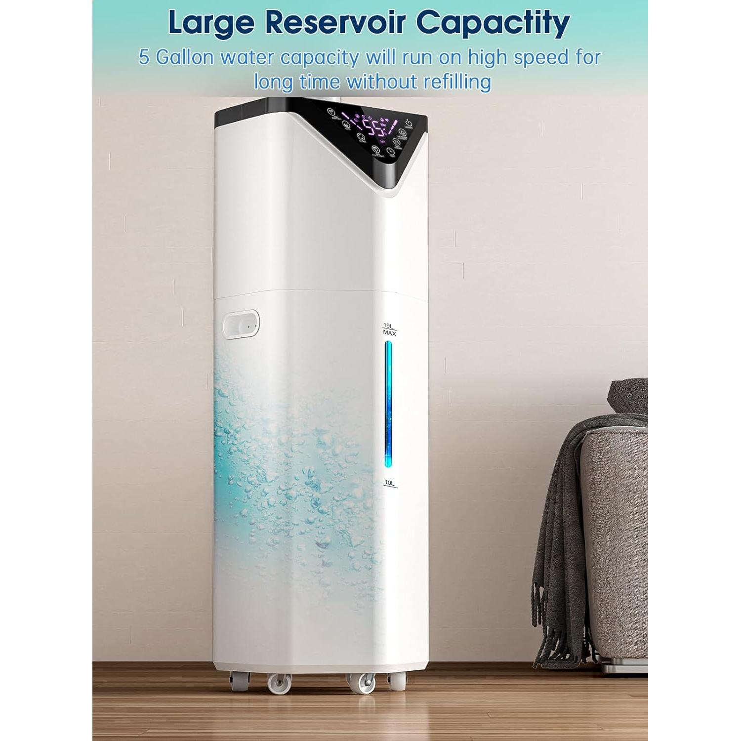 Humidificador inteligente Hiswelle HQ-JS2326 19L para 260 m²