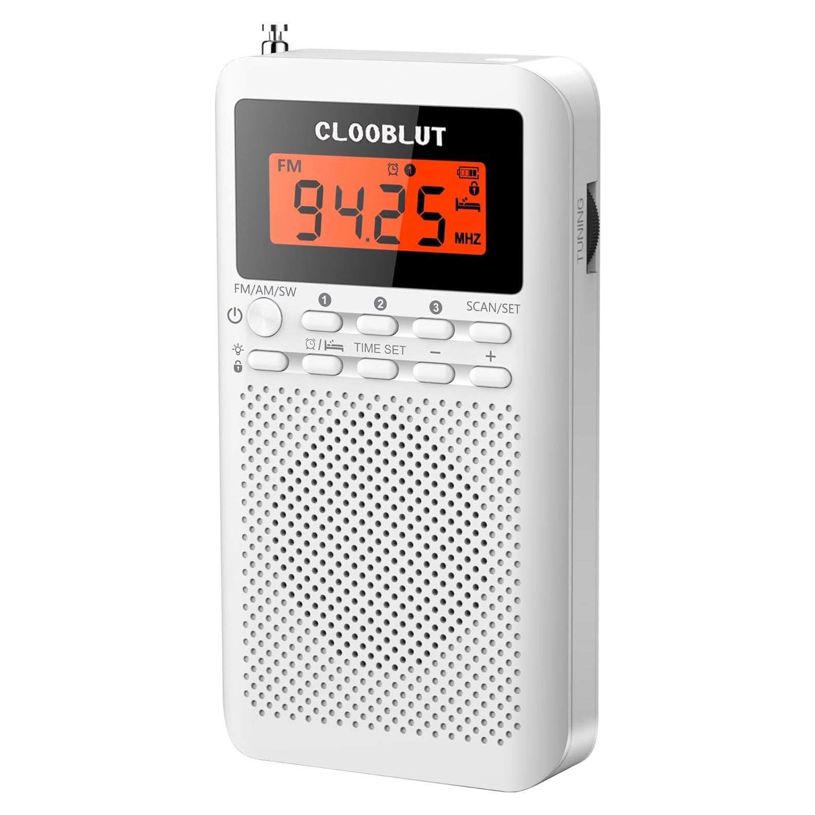 Radio portátil AM/FM/SW CLOOBLUT RD218-SW con pantalla LCD