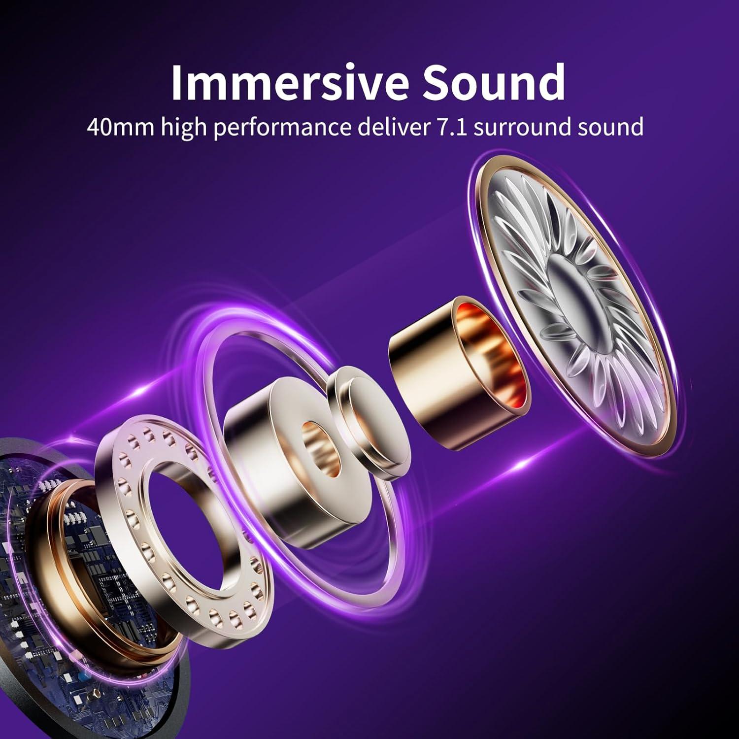 Auricular Gaming Inalámbrico Black Emblem X1 50H Bluetooth 5.4