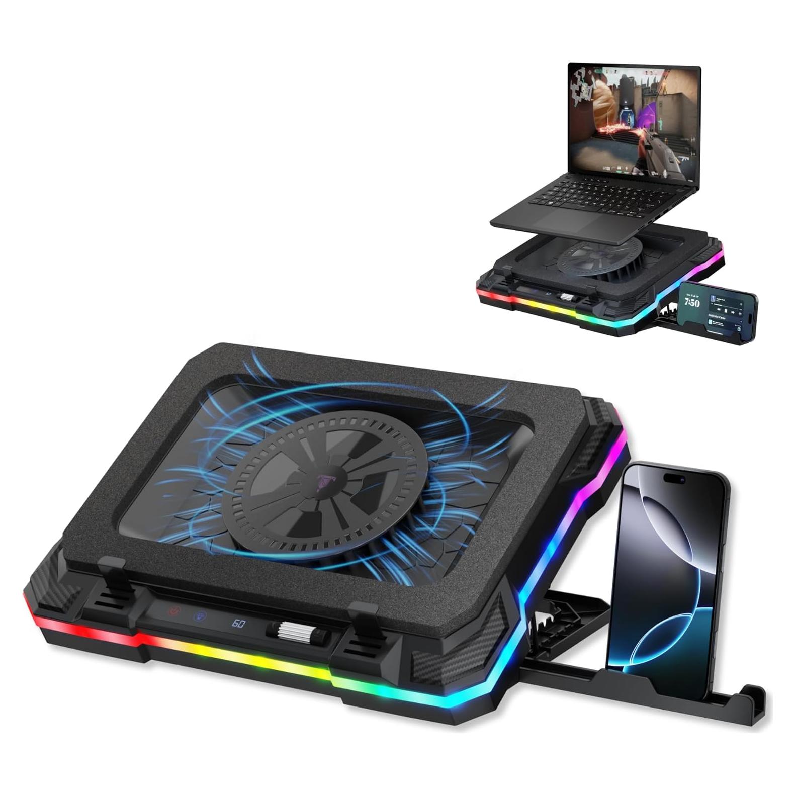 Base de Enfriamiento para Laptop Gaming Tilted Nation con Hub USB