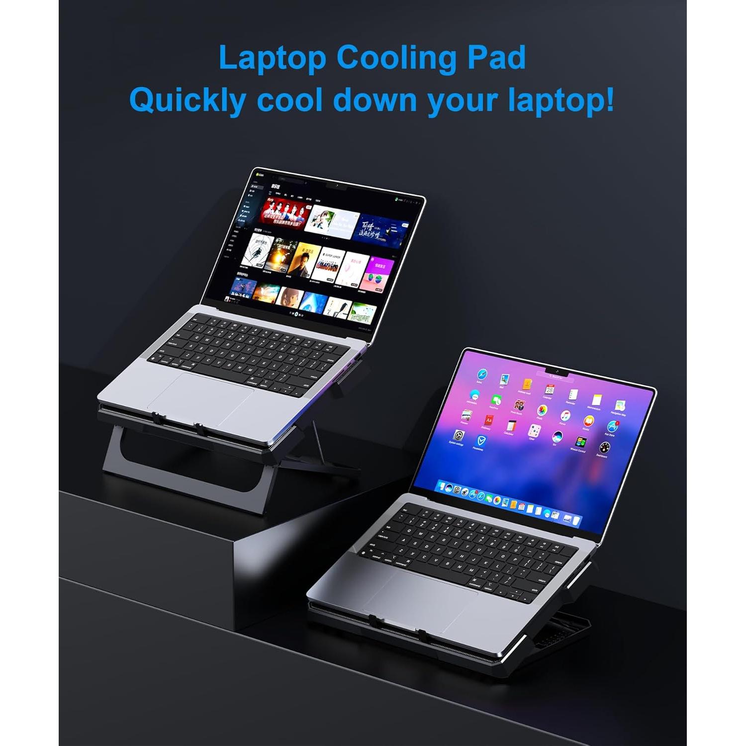 Base de Enfriamiento para Laptop MOKURU CR169 hasta 17.3" Negro