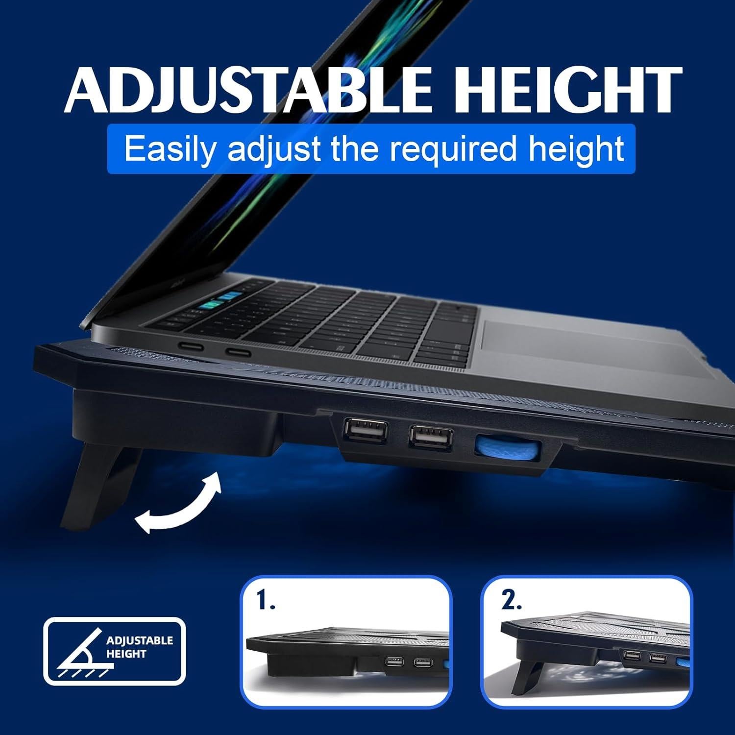 Base de Enfriamiento NAGAN para Laptop 14-17.3" Ergonómica