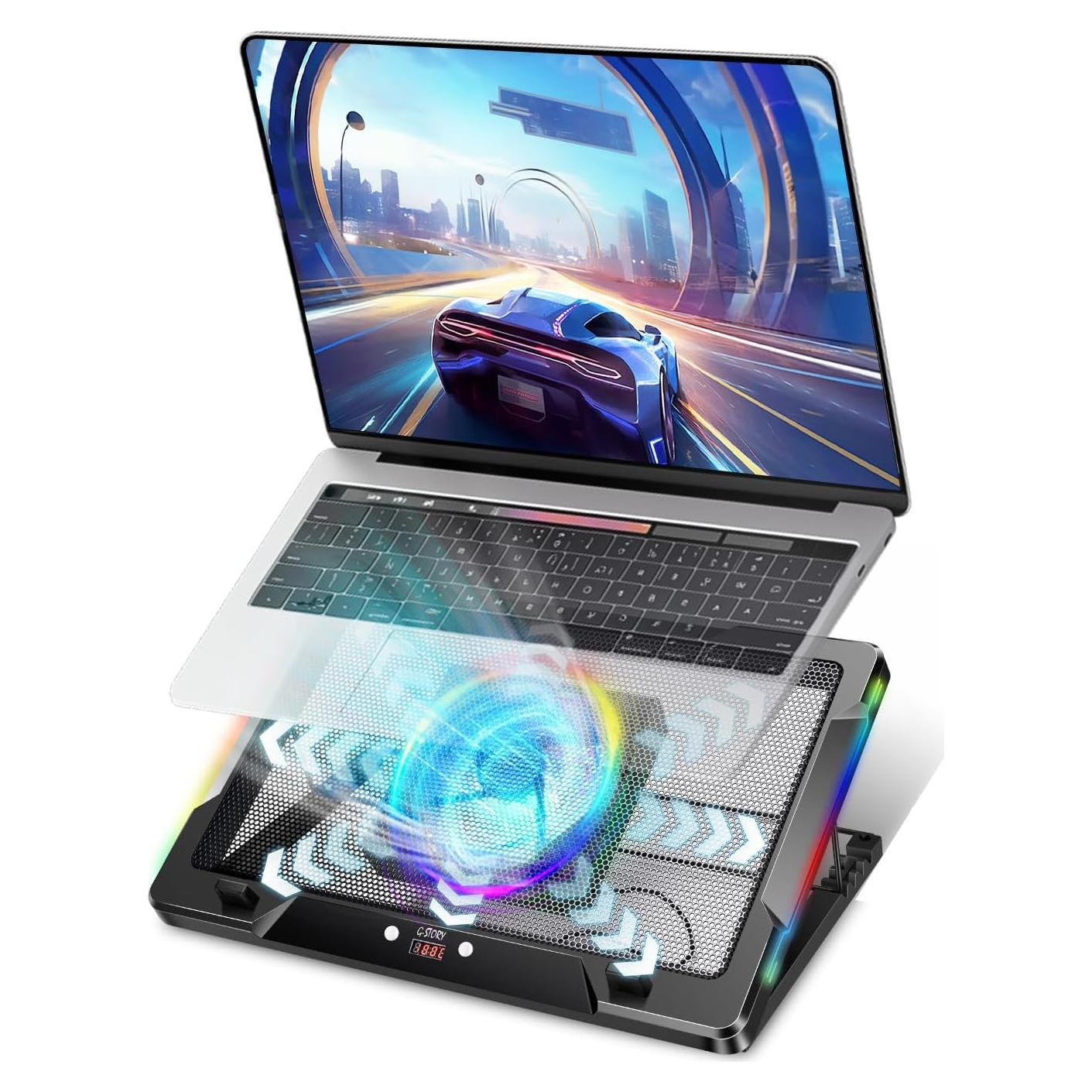 Base de Enfriamiento para Laptop G-STORY 12-18" RGB Silenciosa