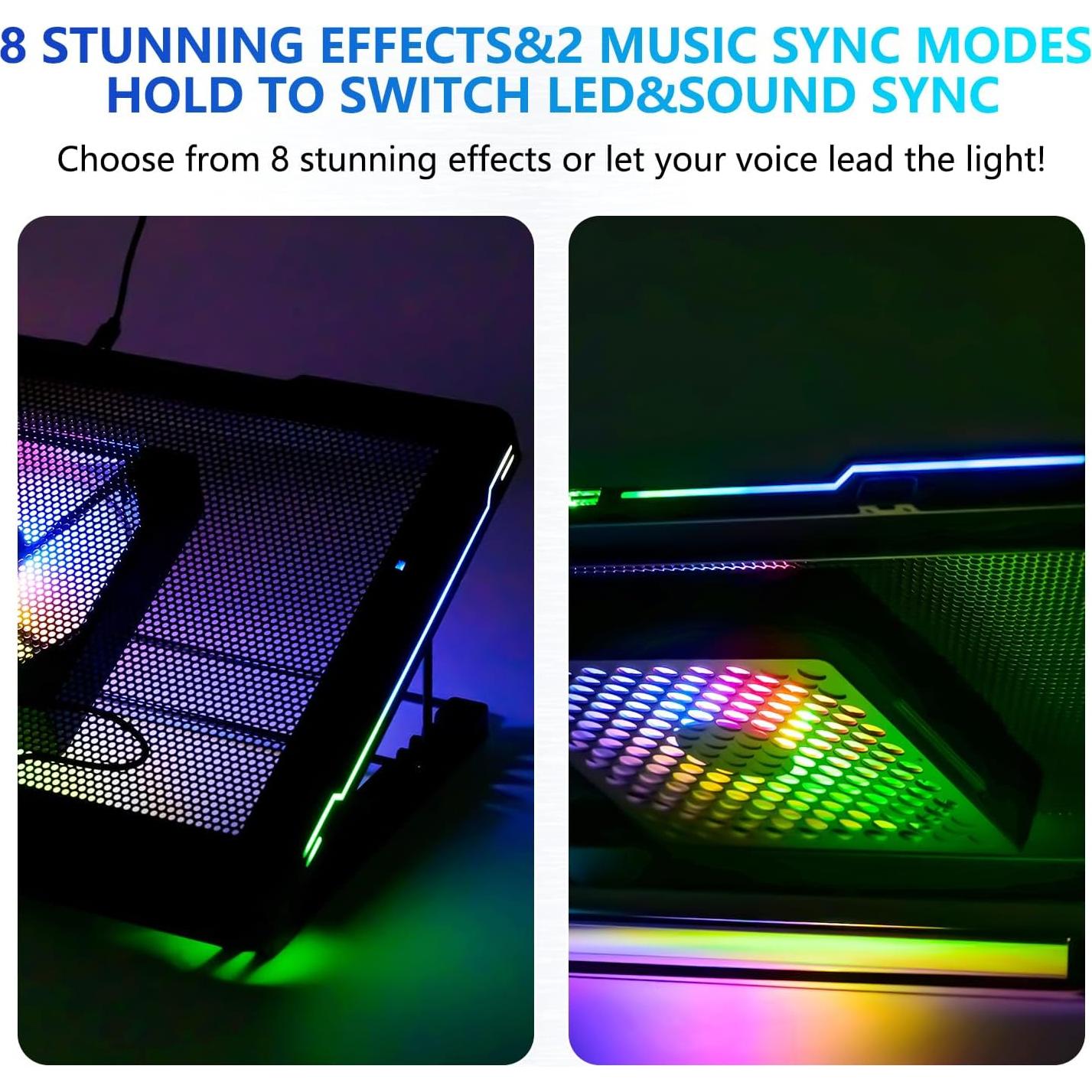 Base de Enfriamiento para Laptop G-STORY 12-18" RGB Silenciosa