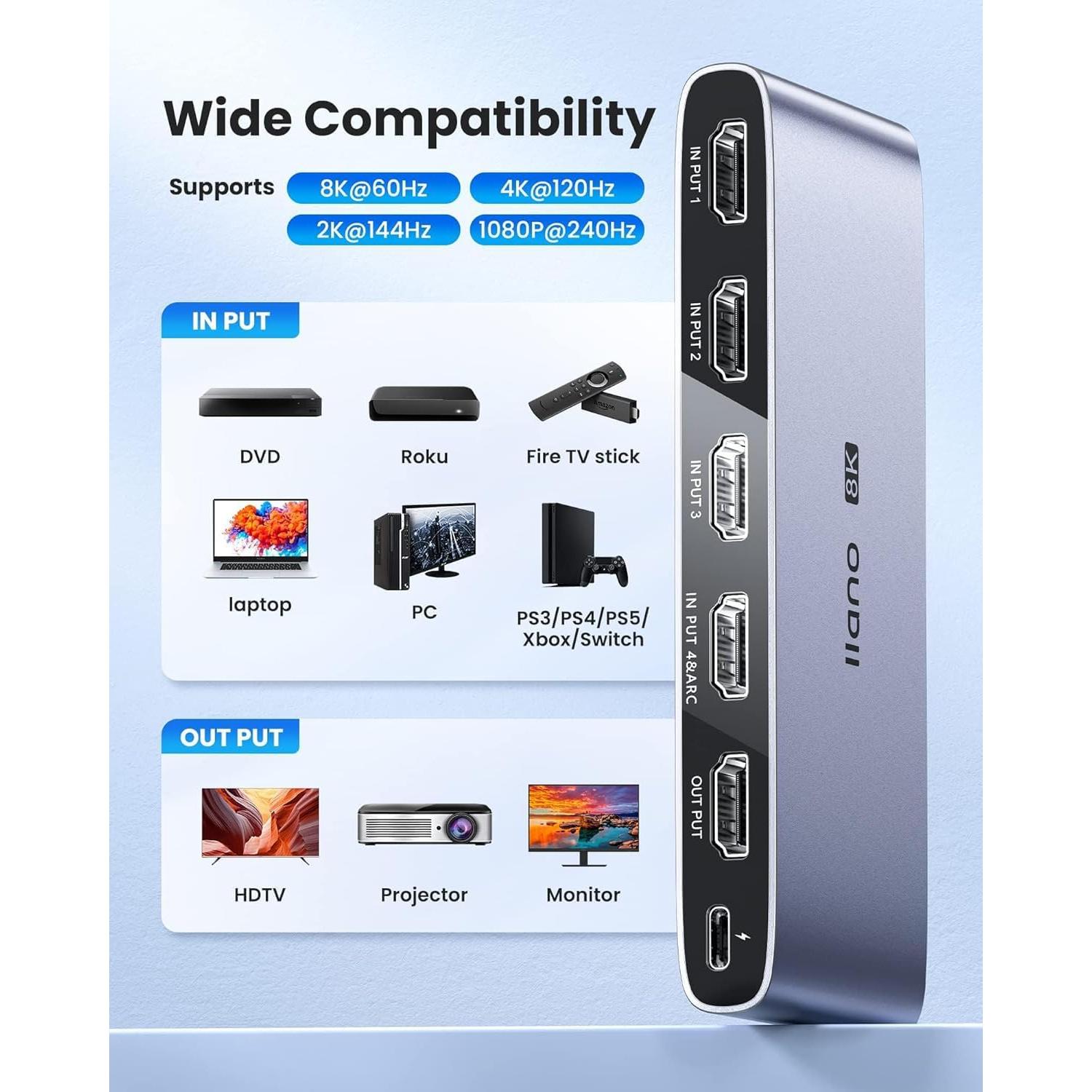 Base de Enfriamiento para Laptop Llano con RGB y Conmutador HDMI 2.1