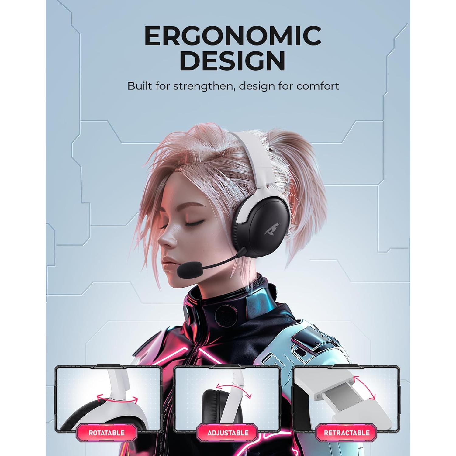 Auriculares Inalámbricos KOFIRE UG-09 Gaming 65H Bluetooth 5.4