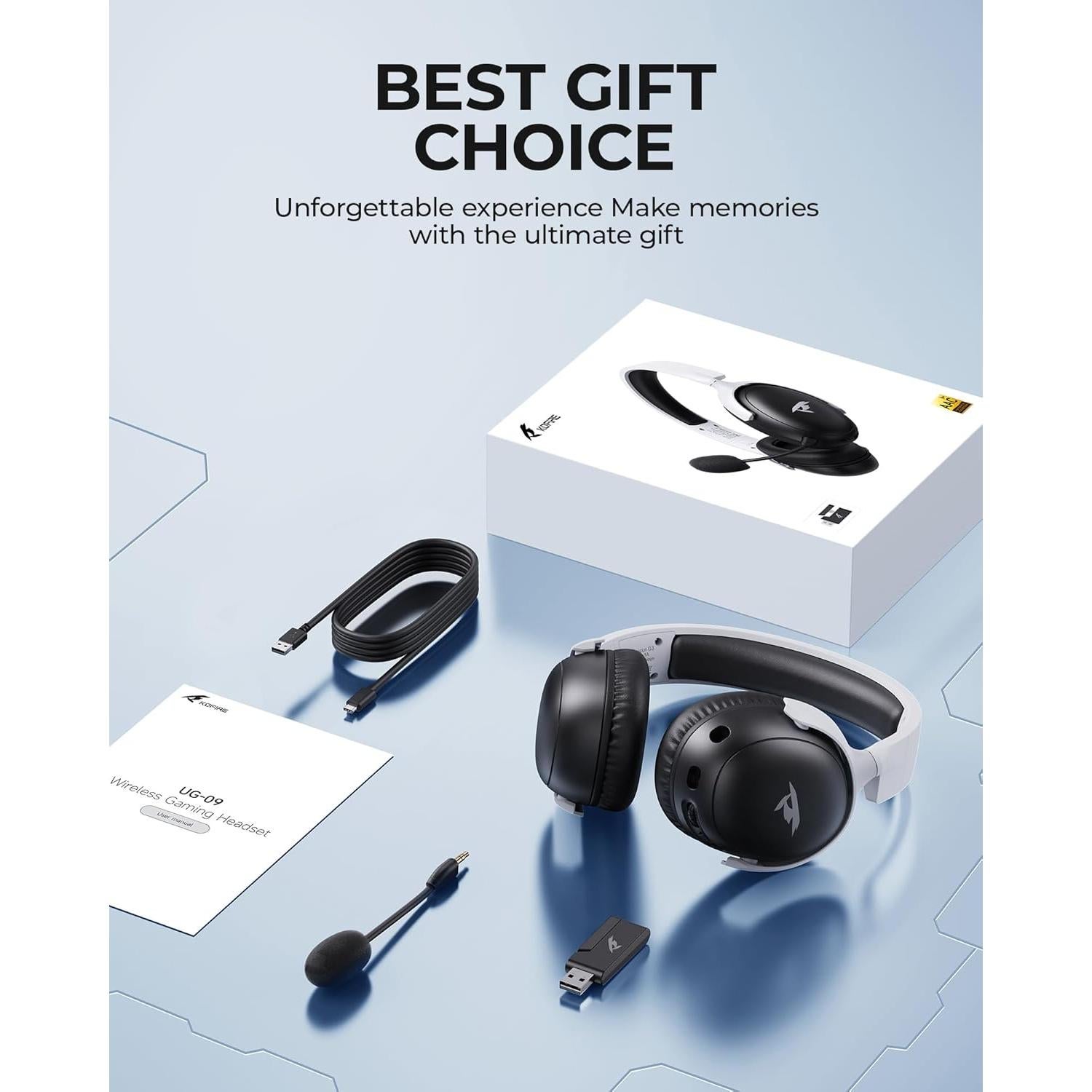 Auriculares Inalámbricos KOFIRE UG-09 Gaming 65H Bluetooth 5.4