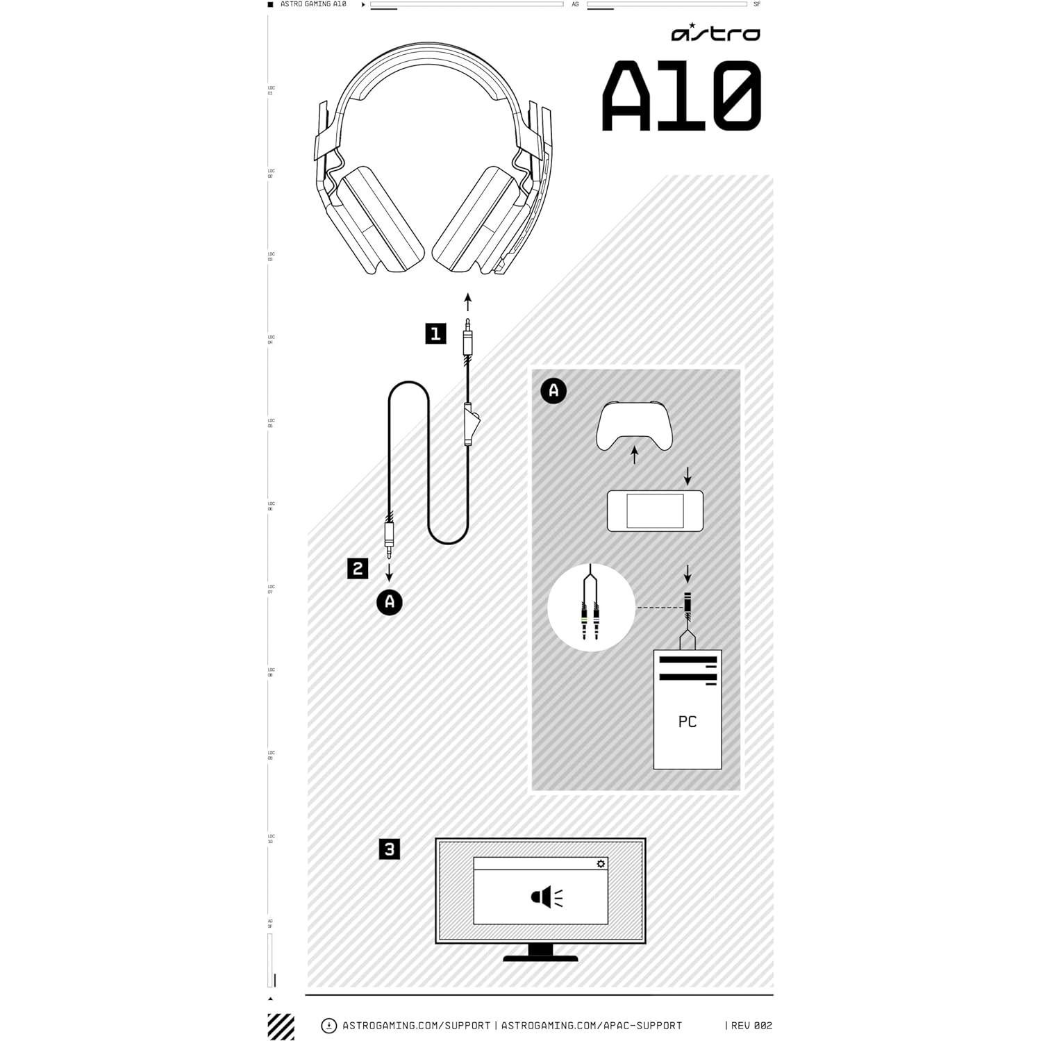 Auriculares Gaming Astro A10 Gen 2 con Cable - Over-Ear 32mm