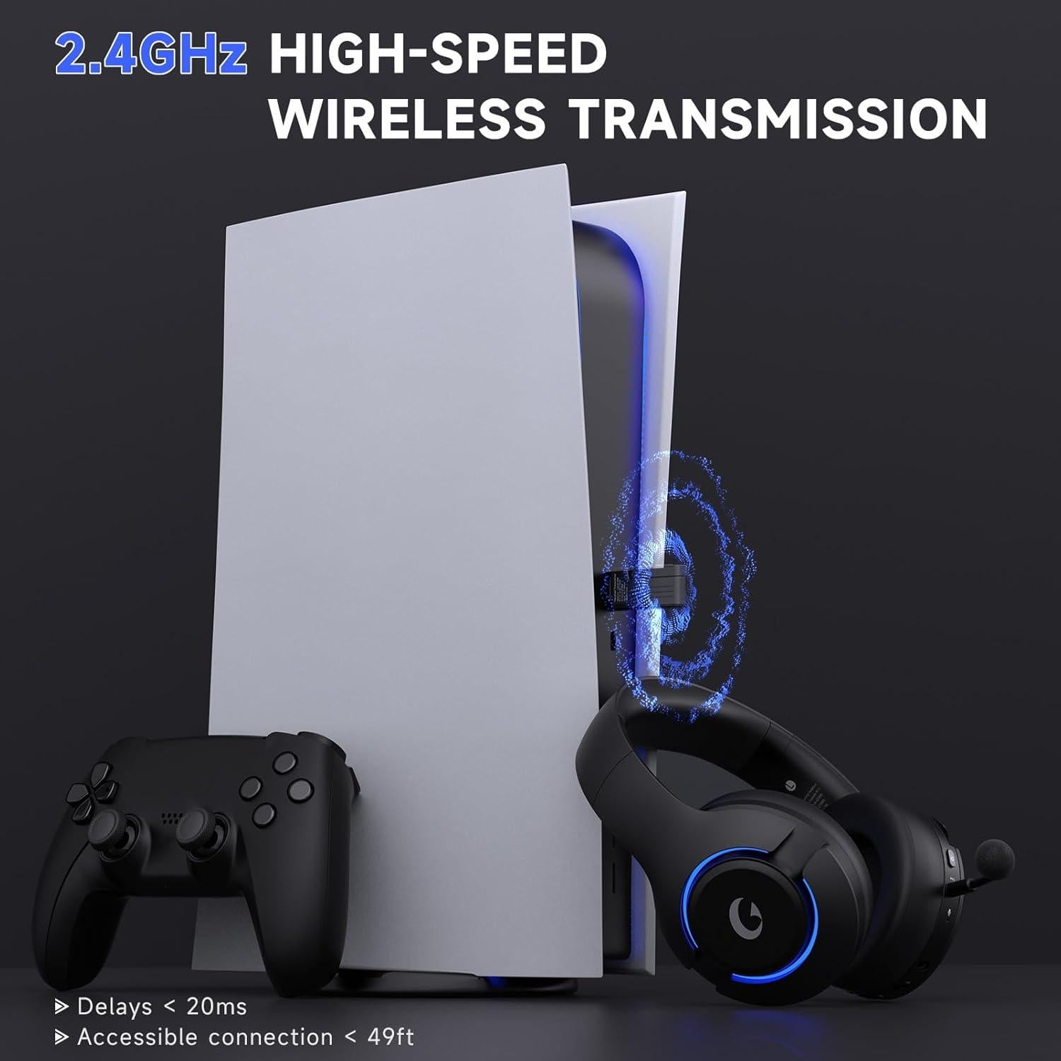 Auriculares Gaming Inalámbricos Gtheos Captain 370, 45H, RGB