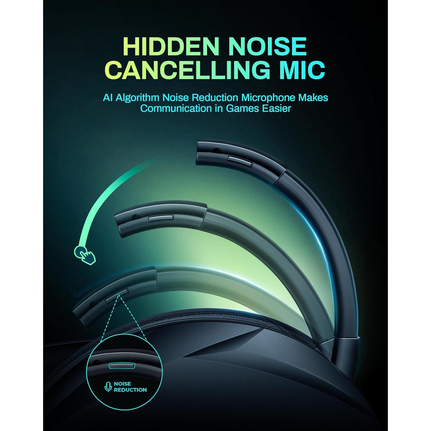 Auriculares Gaming Inalámbricos KOFIRE UG-06 con Micrófono y RGB