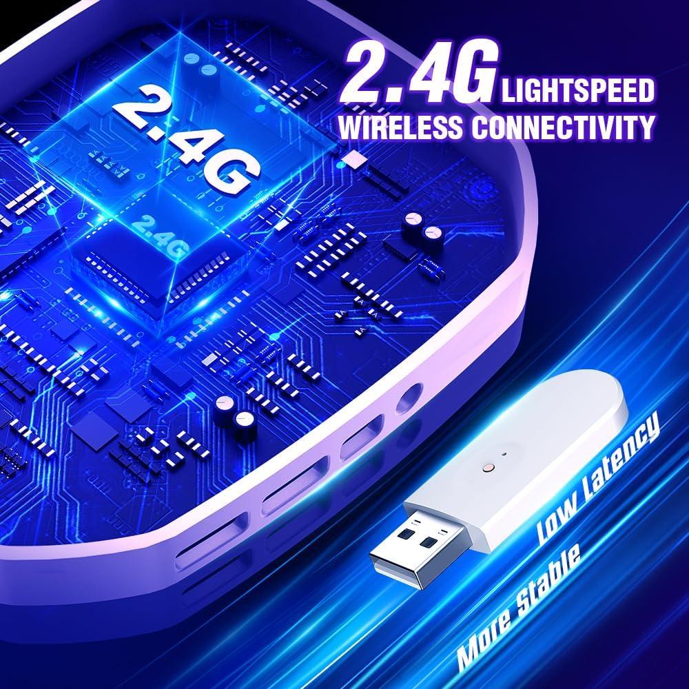 Auriculares Gaming Inalámbricos WOLFLAWS TA3000 50mm 48H