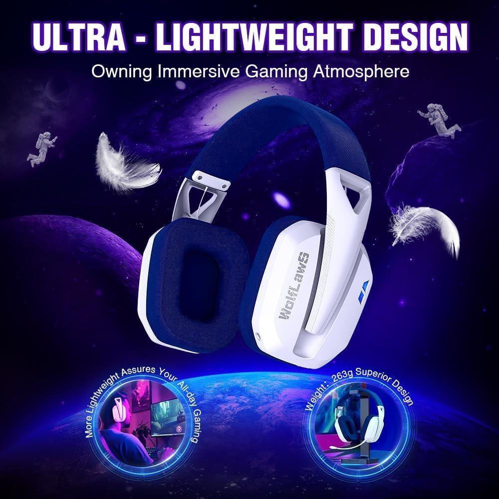 Auriculares Gaming Inalámbricos WOLFLAWS TA3000 50mm 48H