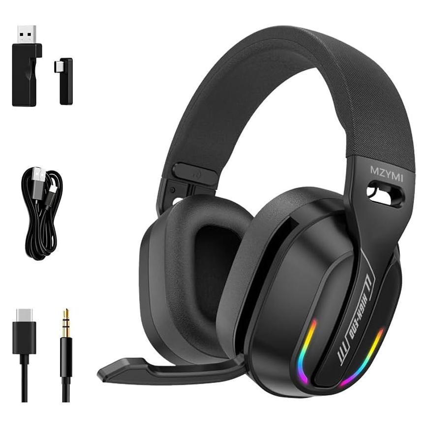 Auriculares Gaming Inalámbricos MZYMI GT100 - 20H, Bluetooth 5.4, Micrófono ENC