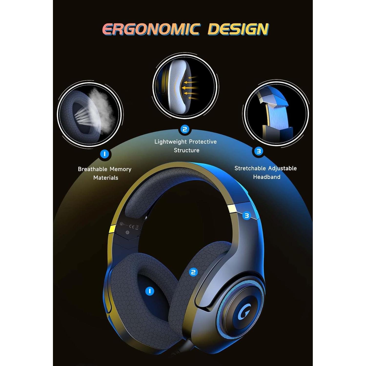 Auriculares Gaming Inalámbricos KAPEYDESI Captain 400 - 40h Batería