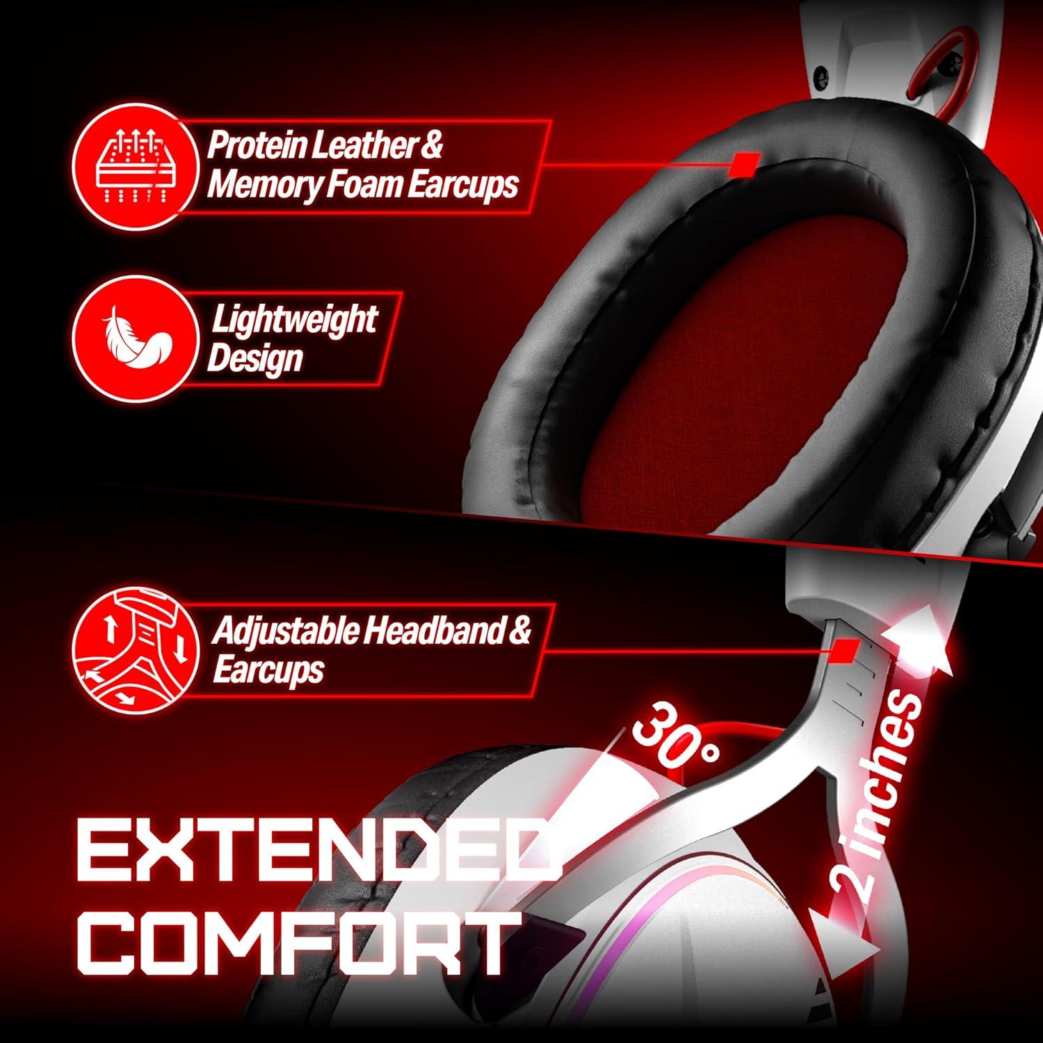 Auriculares Gaming Inalámbricos OXS Storm G2, 50mm, RGB, 40H